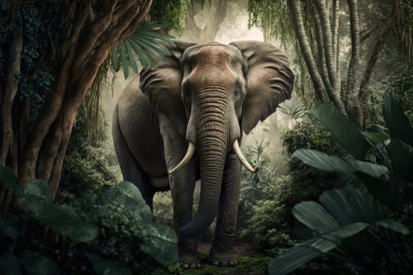 Animal Wallpaper - Majestic Elephant in the Jungle