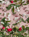 Floral Wallpaper - Bouquet of Wild Flowers on a Pink Background