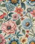 Papier peint fleuri - tapisserie de fleurs anglaises