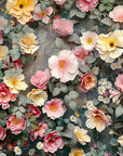 Papier Peint Floral - Mur De Fleurs