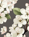 Papier peint fleuri - branches de cerisier rétro