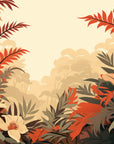 Papier Peint Illustration - Feuillage Tropicale D’automne