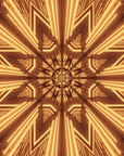 Geometric wallpaper – Bright gold pattern