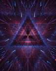 Papier Peint Géométrique Néon - Triangle Infini
