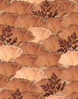 Papier peint floral – Ginkgo cuivré art déco