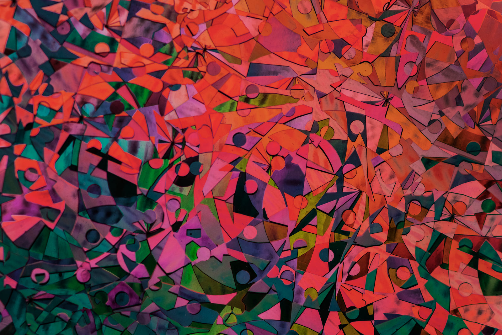 Abstract wallpaper – Dynamic colorful composition