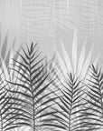 Black and White Wallpaper - Graceful Palms in Gradient