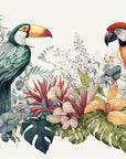 Papier Peint Animaux - Perroquets Peints avec Délicatesse