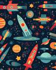 Papier Peint Enfant - Vaisseaux Spatiaux En Exploration