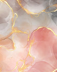 Papier Peint Aquarelle - Rose Et Gris