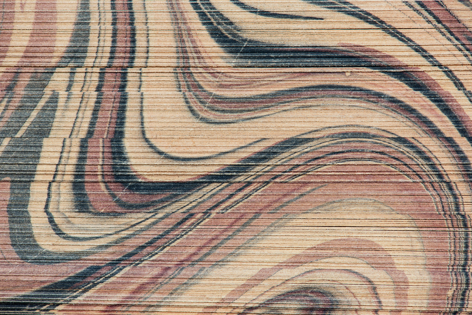 Papier peint Matière – veinage du bois aux courbes naturelles