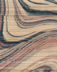 Textured wallpaper – wood grain with natural curves