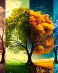 Papier Peint Abstrait - Arbre Artistique