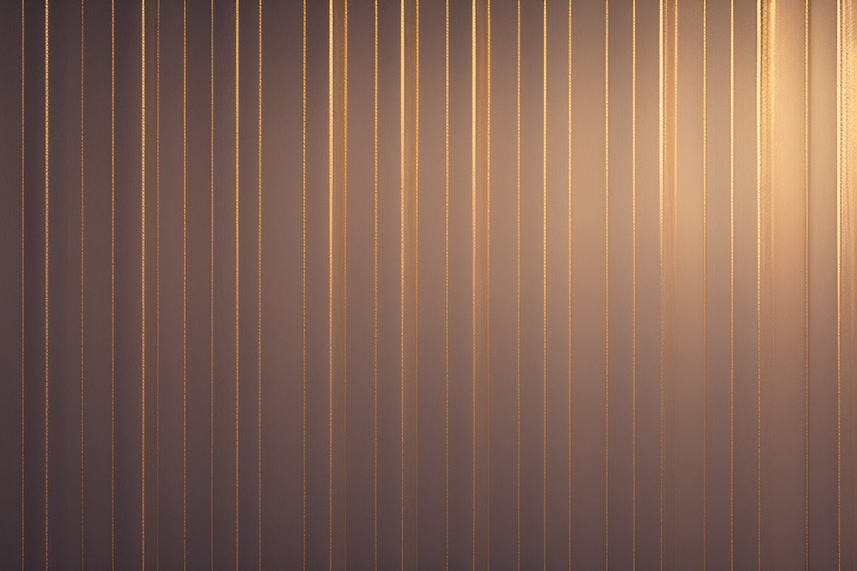 Papier Peint Géométrique - Lignes Bronze Élégantes