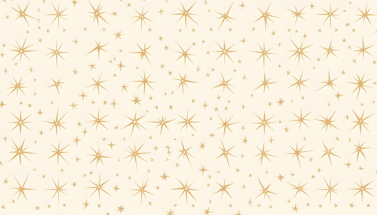 Papier Peint Enfant - Motifs Géométriques Étoilés