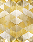 Papier Peint Géométrique - Motif Doré