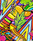 Papier peint graffiti - illustrations colorée