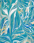 Papier Peint Artistique -  Coups de pinceau verts et blancs