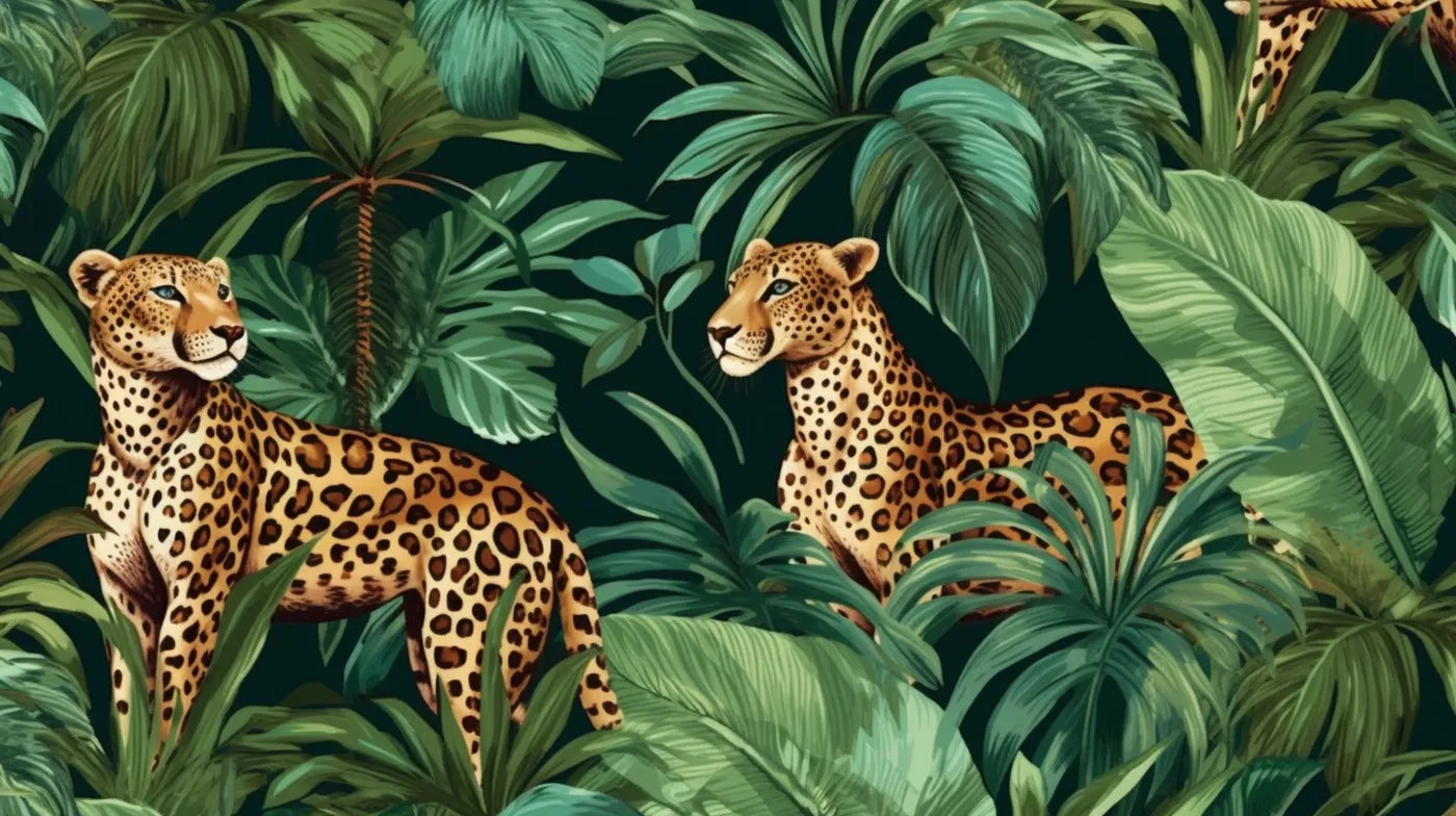 Animal Wallpaper - Tropical Leopards