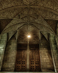 Architectural wallpaper – Monumental Gothic vault