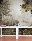 Vintage Wallpaper - Sepia Rainforest