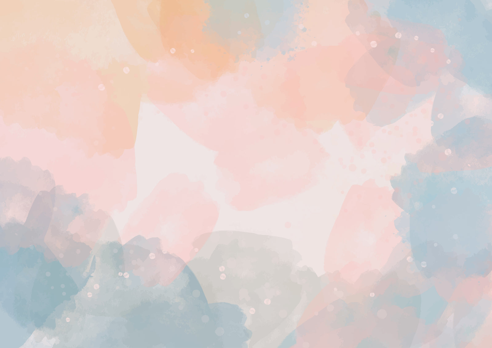 Abstract Wallpaper – Pink and Blue Pastel Watercolor Splashes