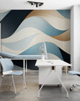 Papier Peint Moderne - Vagues Abstraites
