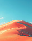 Papier peint déserts - grandes dunes orange