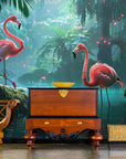 Papier Peint Exotique - Flamants Bleus