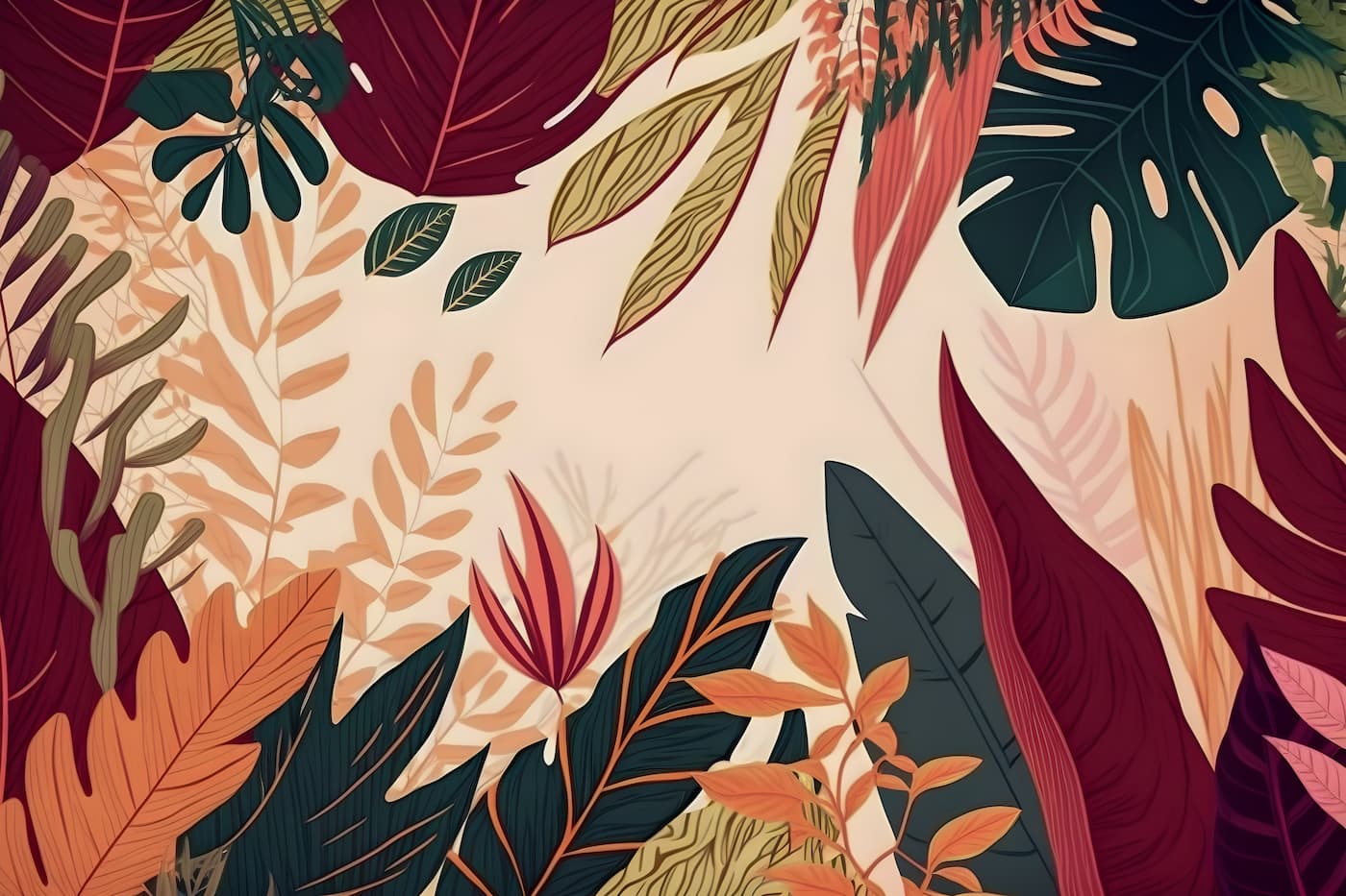 Foliage Wallpaper - Autumn Harmony