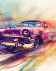 Car Wallpaper – Dynamic Retro Watercolor