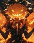 Papier Peint Halloween Anime - Reine Citrouille
