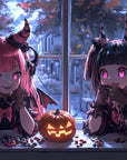 Papier Peint Halloween - Sorcières Bonbons
