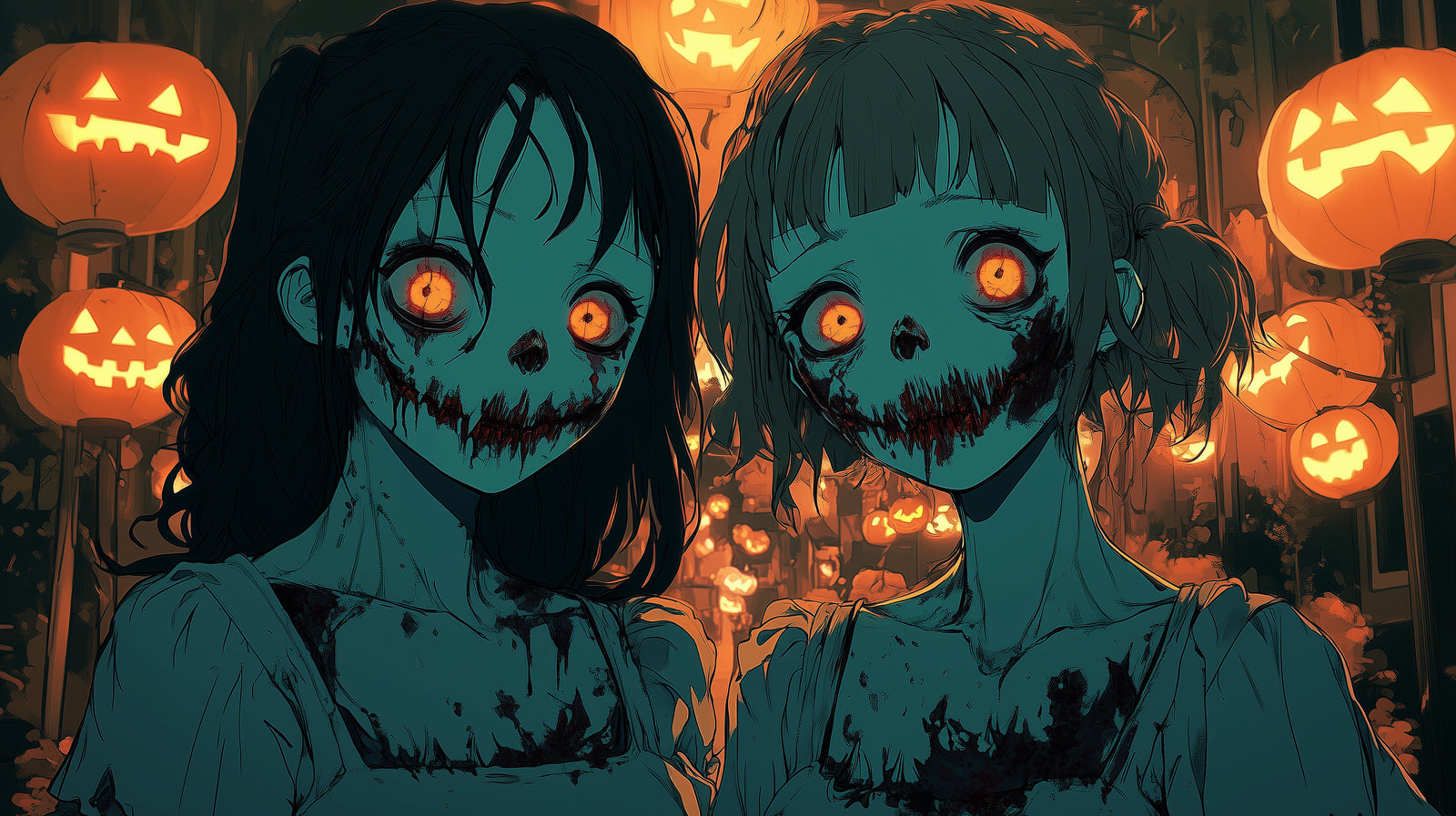 Papier Peint Halloween – Jumelles Maudites