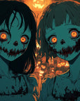 Papier Peint Halloween – Jumelles Maudites
