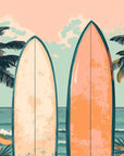 Tropical Wallpaper – Pastel Vintage Surf