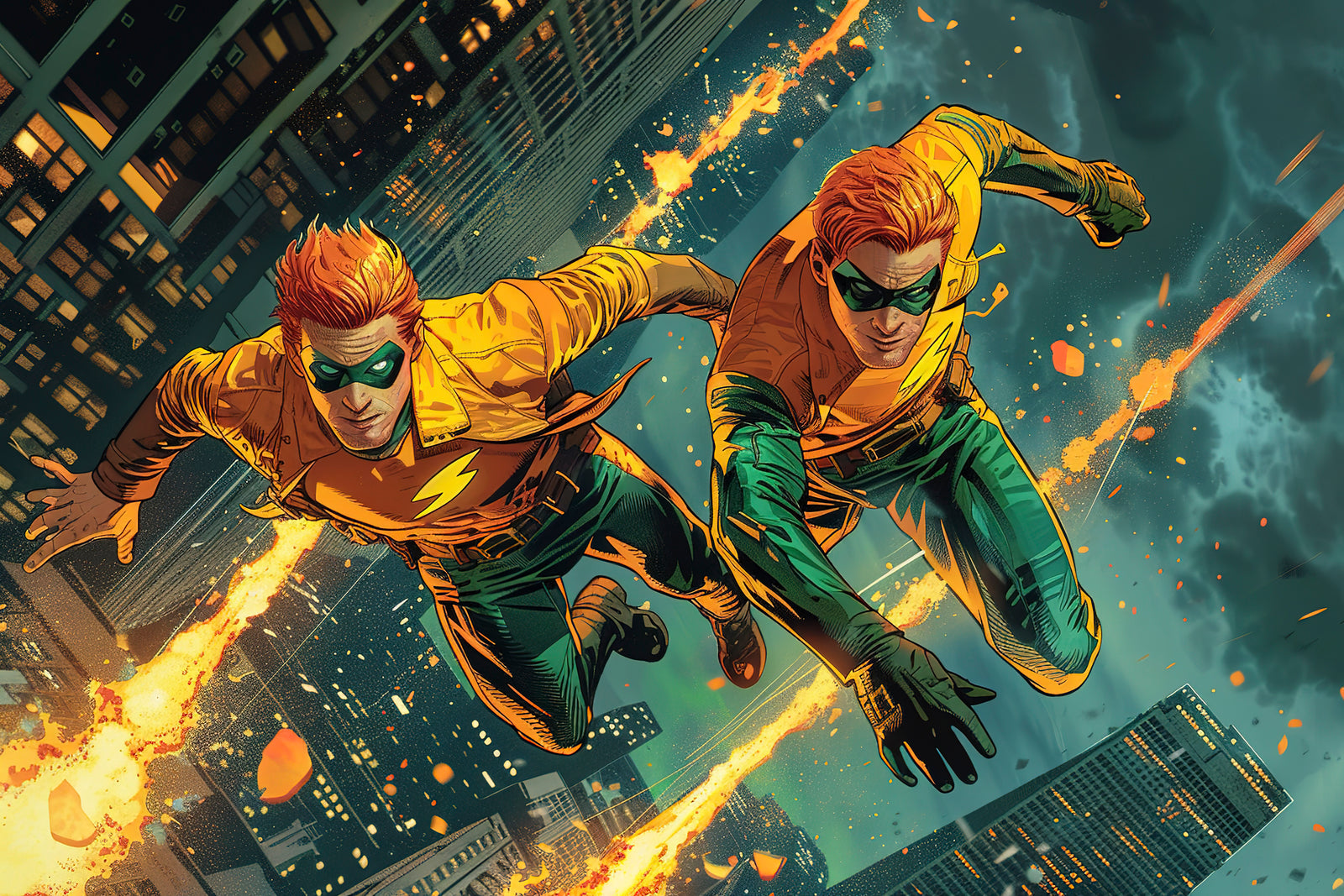 Papier Peint Super – Duo de Justiciers