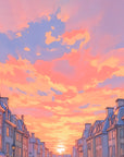 Paris Wallpaper – Street at Dusk