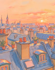 Paris Wallpaper – Rooftops at Sunset