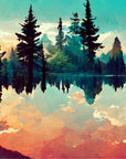 Forest Wallpaper - Reflections of the Lake