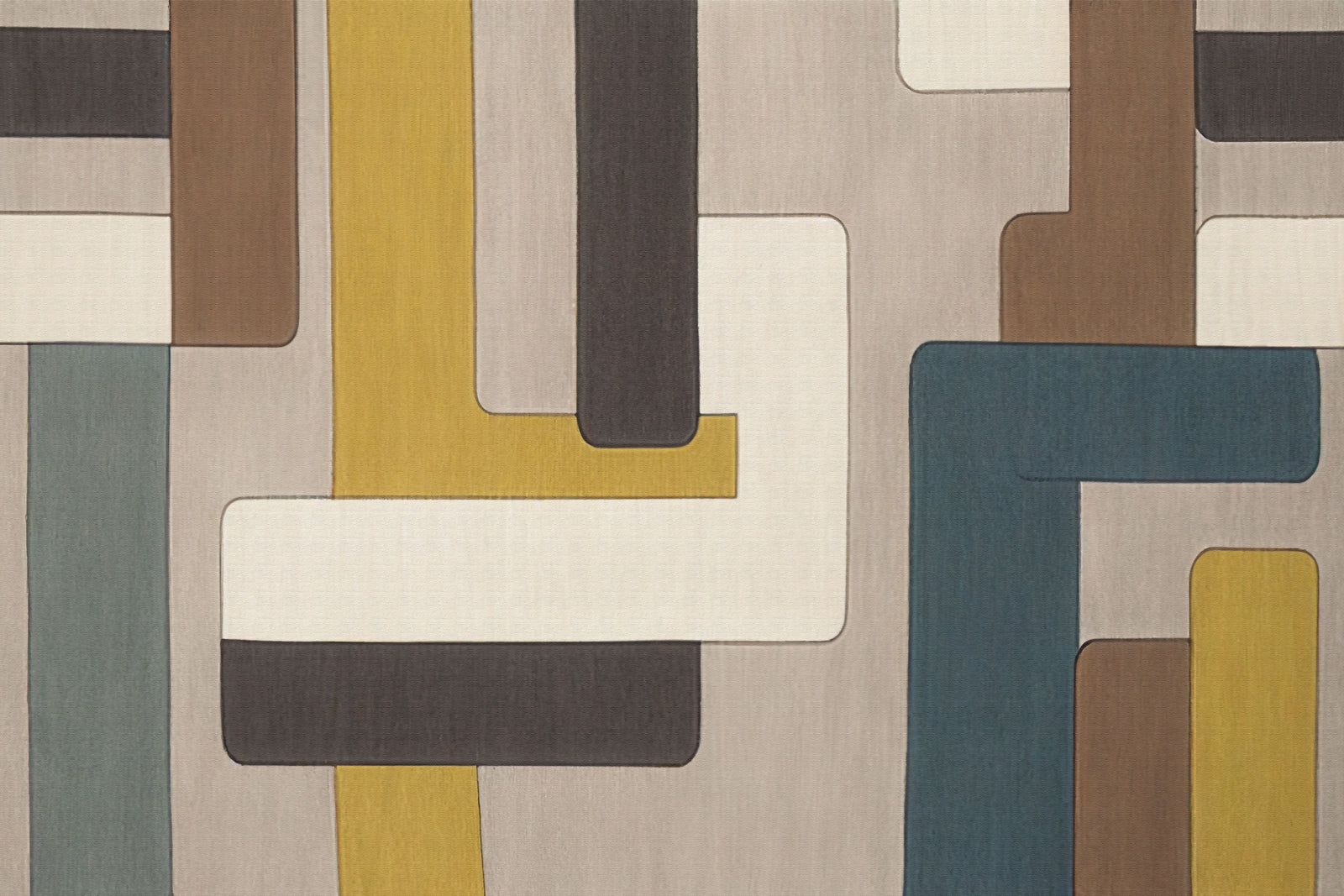 Papier peint Géométrique – Formes rétro colorées