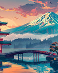 Papier Peint Japonais - Mont Fuji Majestueux