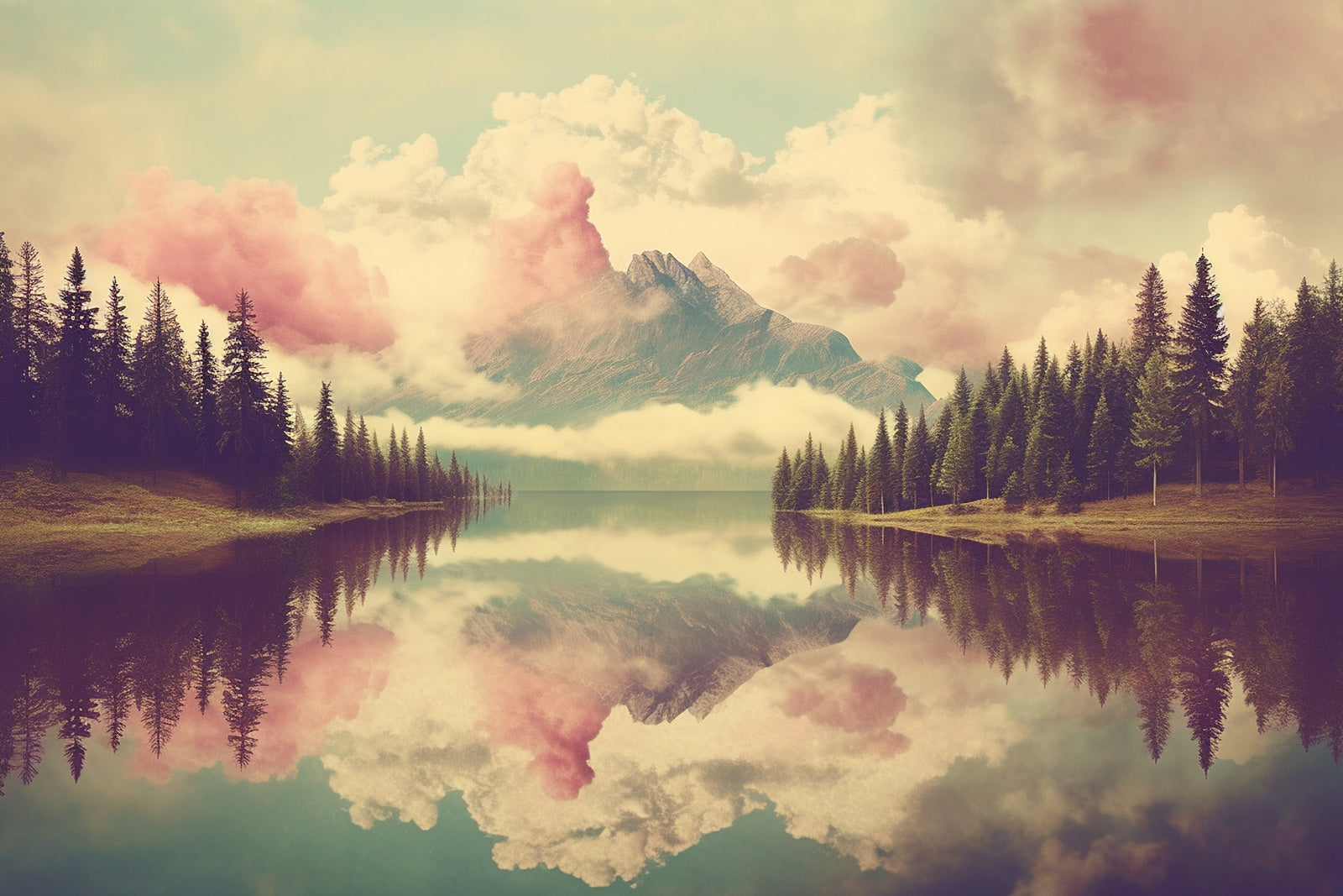 Landscape Wallpaper – Mirror Lake Mountain