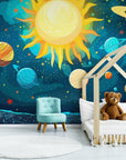Papier Peint Enfant - Système Solaire