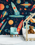 Papier Peint Enfant - Vaisseaux Spatiaux En Exploration