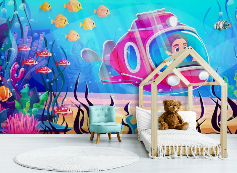 Papier Peint Enfant - Aventure Sous-Marine