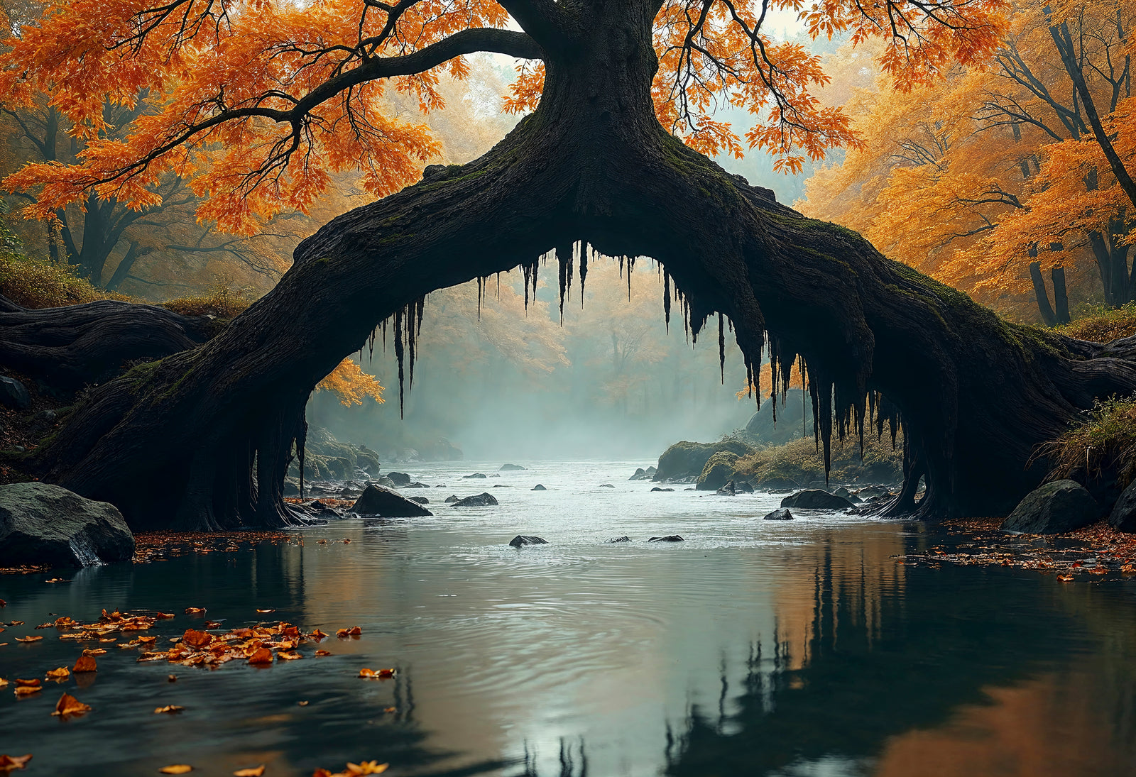 Papier peint Fantaisie – Arbre mystique arche