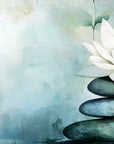 Papier peint zen – Fleur lotus équilibre