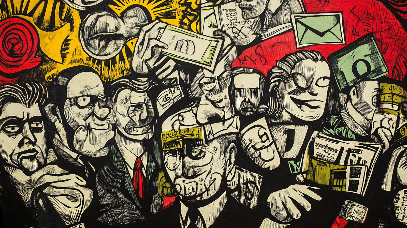 Art wallpaper – Social illustration