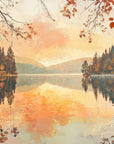 Landscape wallpaper – Peaceful autumn lake